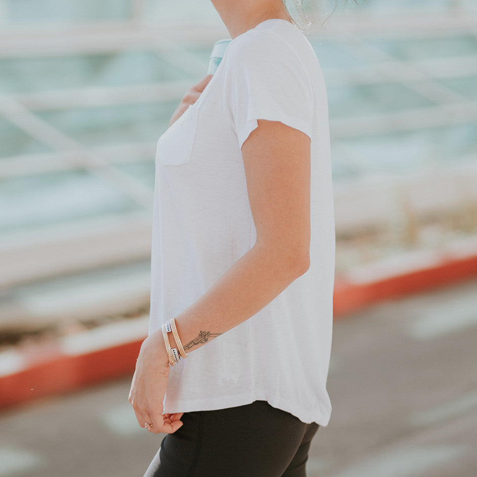 Premium Soft Cotton V-Neck T-Shirt for Women - Classic White Basic Tee - Casual Wear, Layering & Everyday Outfits