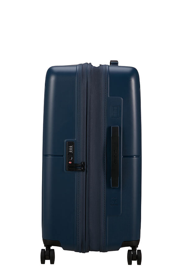American Tourister 67cm Dashpop Medium Spinner Luggage - Midnight Blue | Lightweight Suitcase for Travel, Business Trips & Weekend Getaways