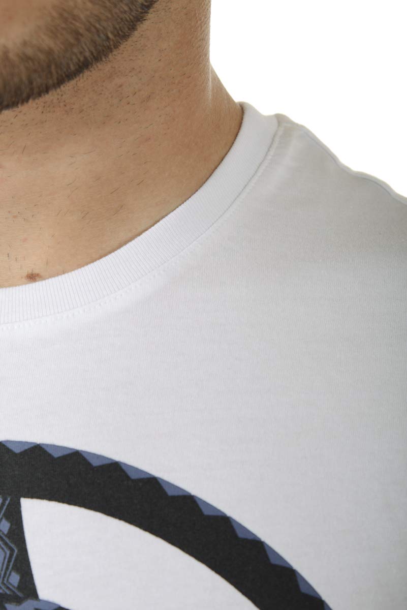 Versace Jeans Men's Cotton T-Shirt - Classic White Crew Neck Casual Tee for Everyday Wear | Perfect for Streetwear, Gym & Weekend Outfits