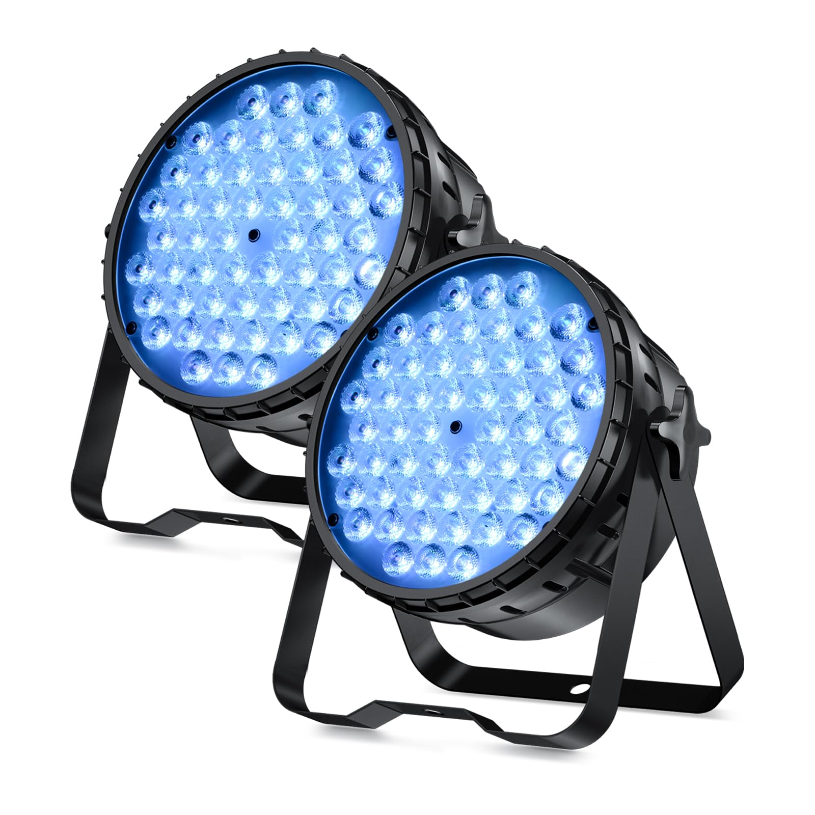 BETOPPER DJ Light 2 Pack - 54x3W LED Par Lights with DMX Control & Sound Activation | Strobe Wash Lighting for Wedding, Church, Party, Club, Concert & Festival Events | Perfect for Stage Lighting and Live Performances