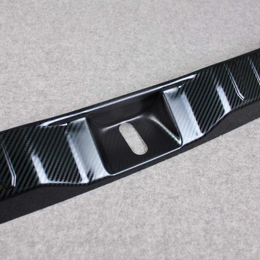 Beautost Carbon Fiber Rear Bumper Sill Plate Guard Cover for Toyota RAV4 2019-2025 - Interior Protection & Style Upgrade for Daily Commute & Road Trips