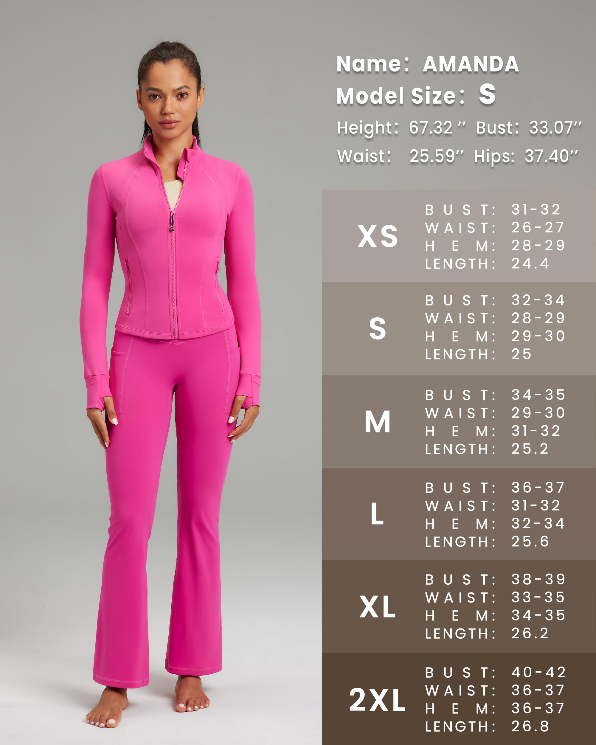 QUEENIEKE Women's Lightweight Cropped Zip-Up Workout Jacket - Slim Fit Running & Track Top for Gym, Yoga & Outdoor Activities