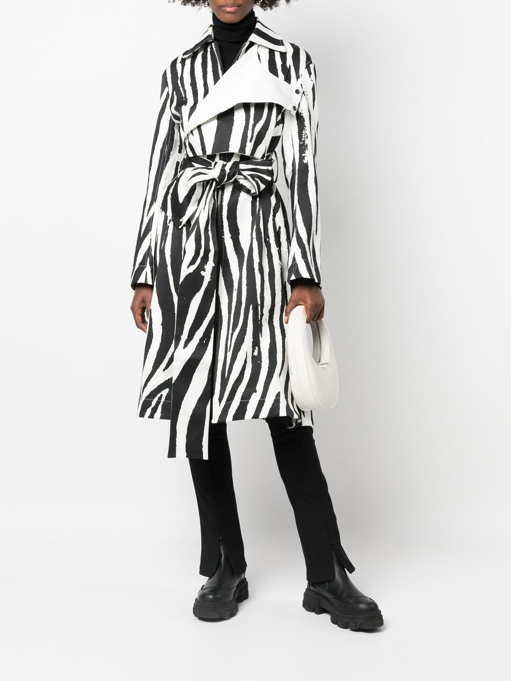 AZ FACTORY BY THEBE MAGUGU Women's Black Coat - Elegant Outerwear for Fall & Winter Fashion | Perfect for Office, Parties & Casual Outings