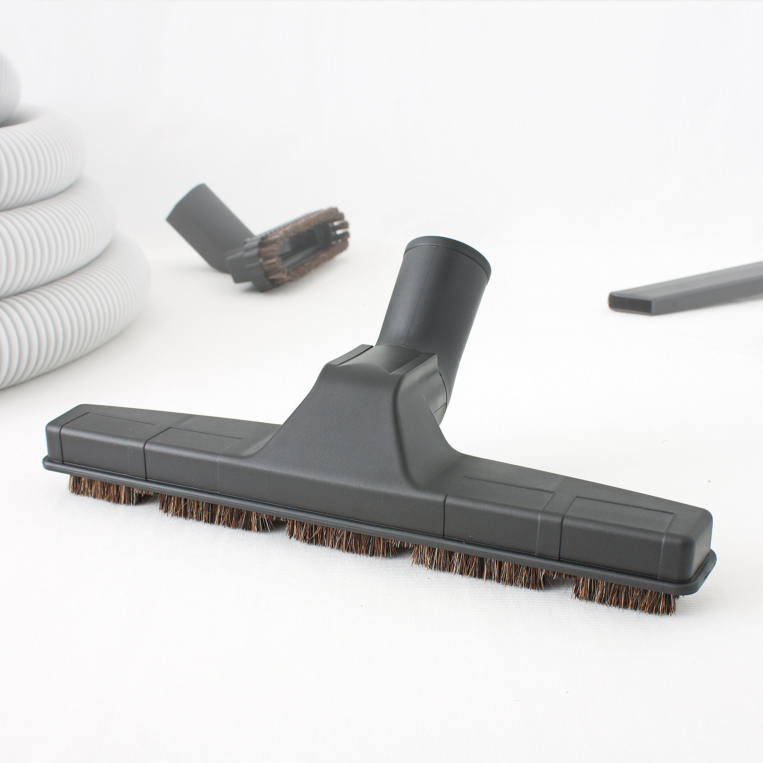 30ft Central Vacuum Cleaner Hose Kit - Heavy Duty Garage Cleaning Attachment for Dust, Debris & Pet Hair | Ideal for Home, Workshop & Car Detailing