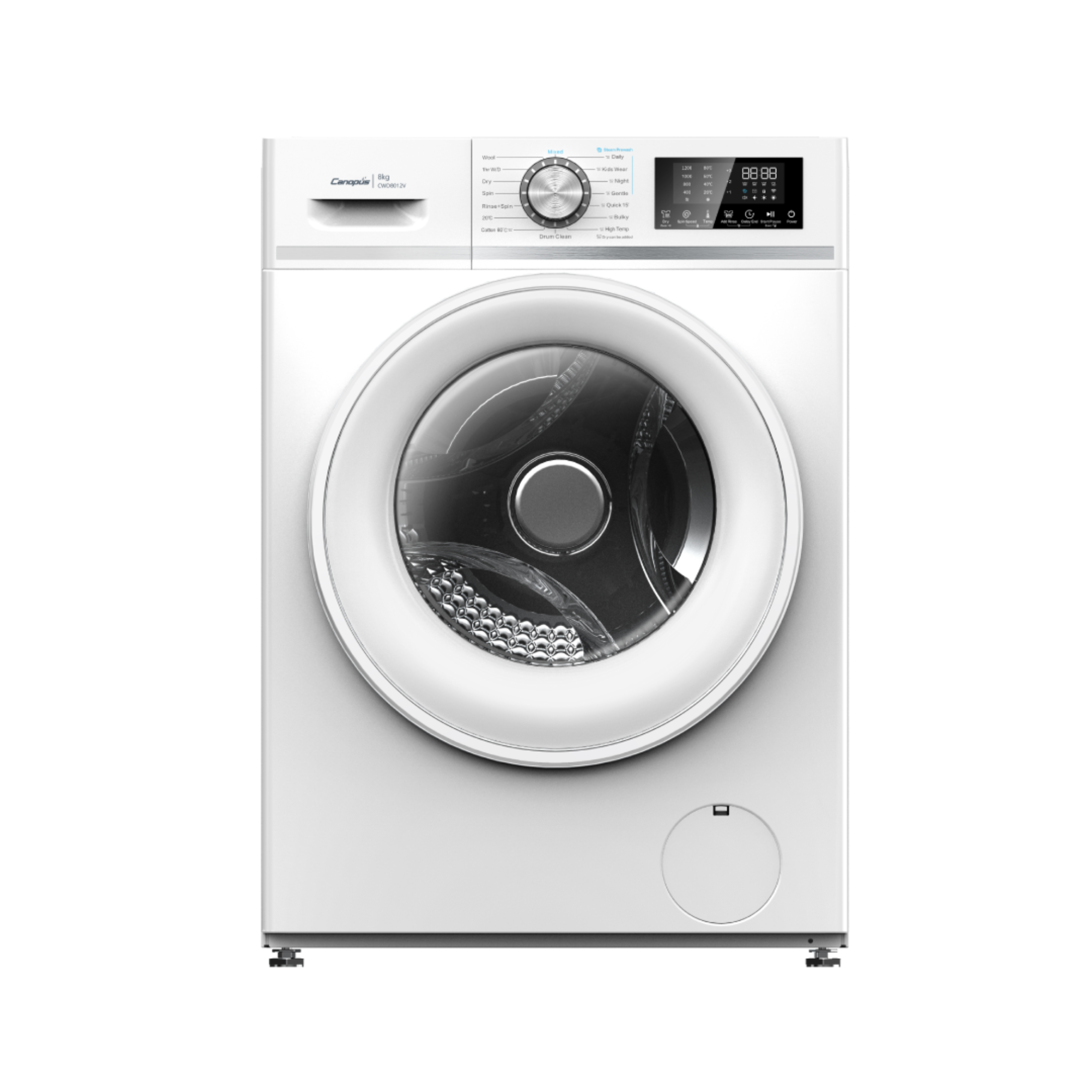 Canopus CWD8012V 8.0/4.0kg 1200rpm Front Load Washer Dryer Combo with Inverter Technology - Perfect for Apartments, Laundry Rooms & Energy-Efficient Homes