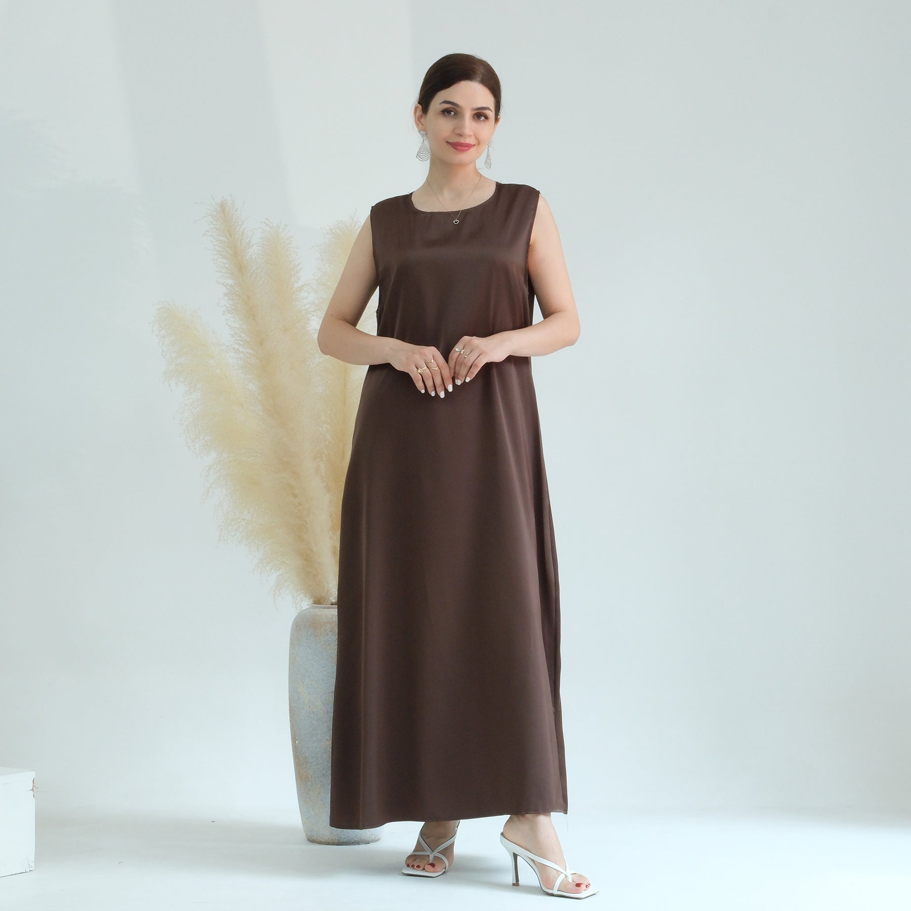 Aria2 Women's 3-Piece Matching Outfit Set - Chocolate Brown Casual Lounge Wear for Home, Travel & Everyday Comfort