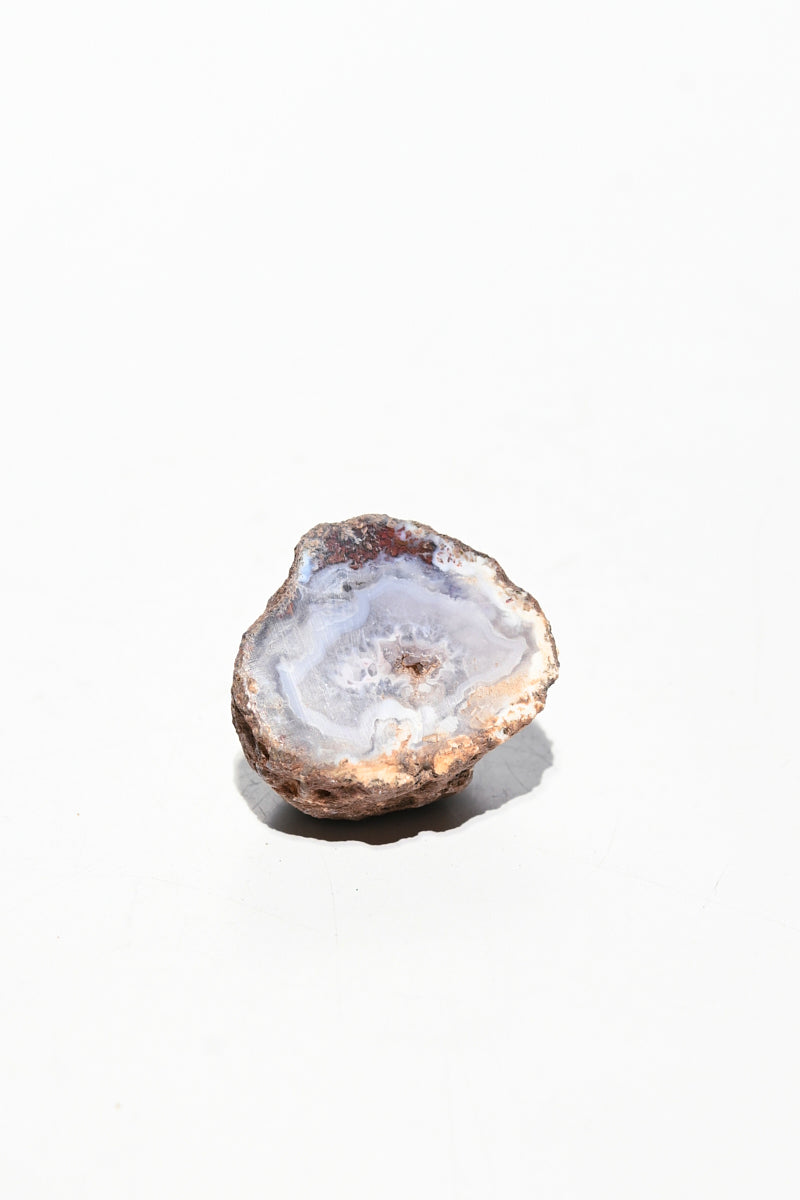 Mini Laguna Agate Geode - Natural Healing Crystal for Meditation, Home Decor & Jewelry Making | Perfect for Spiritual Gifts, Yoga Spaces & Crystal Collections