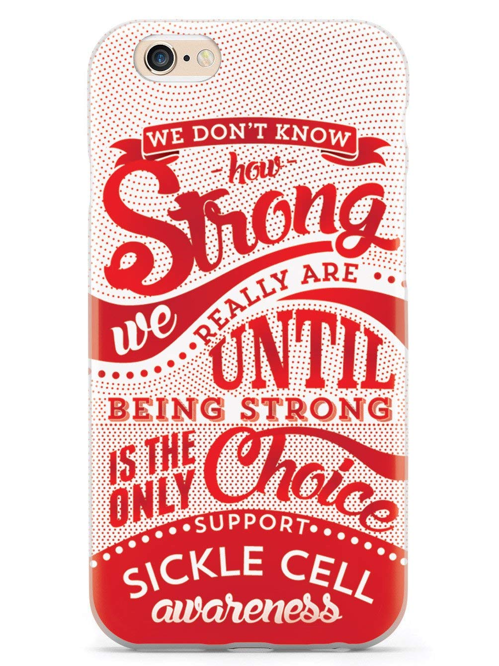 **Inspired Cases - 3D Textured Protective Phone Cover for iPhone 6 Plus/6s Plus - Shockproof & Anti-Scratch - Sickle Cell Awareness - Perfect for Daily Use, Travel & Outdoor Activities**