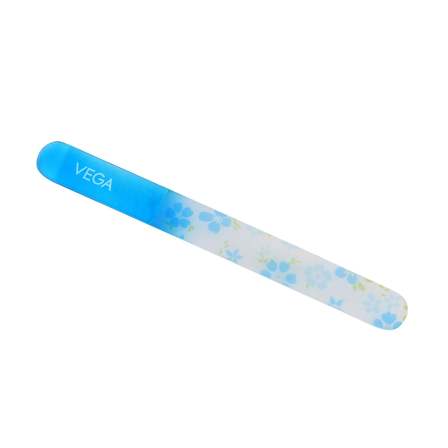 Premium Vega Crystal Glass Nail File - Blue 35g for Professional Manicure & Pedicure | Durable Nail Care Tool for Home, Salon & Travel Use