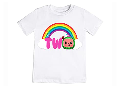 Coco Melon Birthday Outfit for Boys & Girls - 2nd 3rd 4th 5th Birthday Shirt - Toddler Birthday Party Clothes for Kids - Perfect for Cocomelon Themed Celebrations & Photo Shoots
