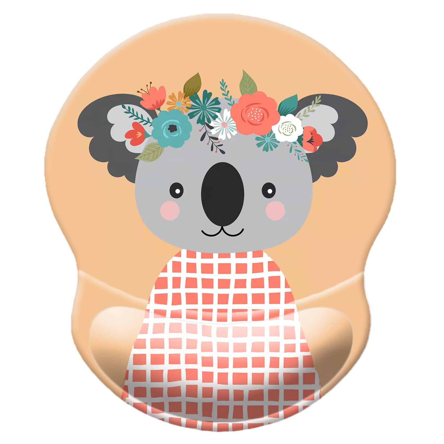 Ergonomic Mouse Pad with Wrist Support - Non-Slip Desk Mat for Office, Computer, Laptop & Mac - Comfortable & Durable Mousepad with Cute Koala Design - Perfect for Long Work Hours, Gaming & Home Office Use