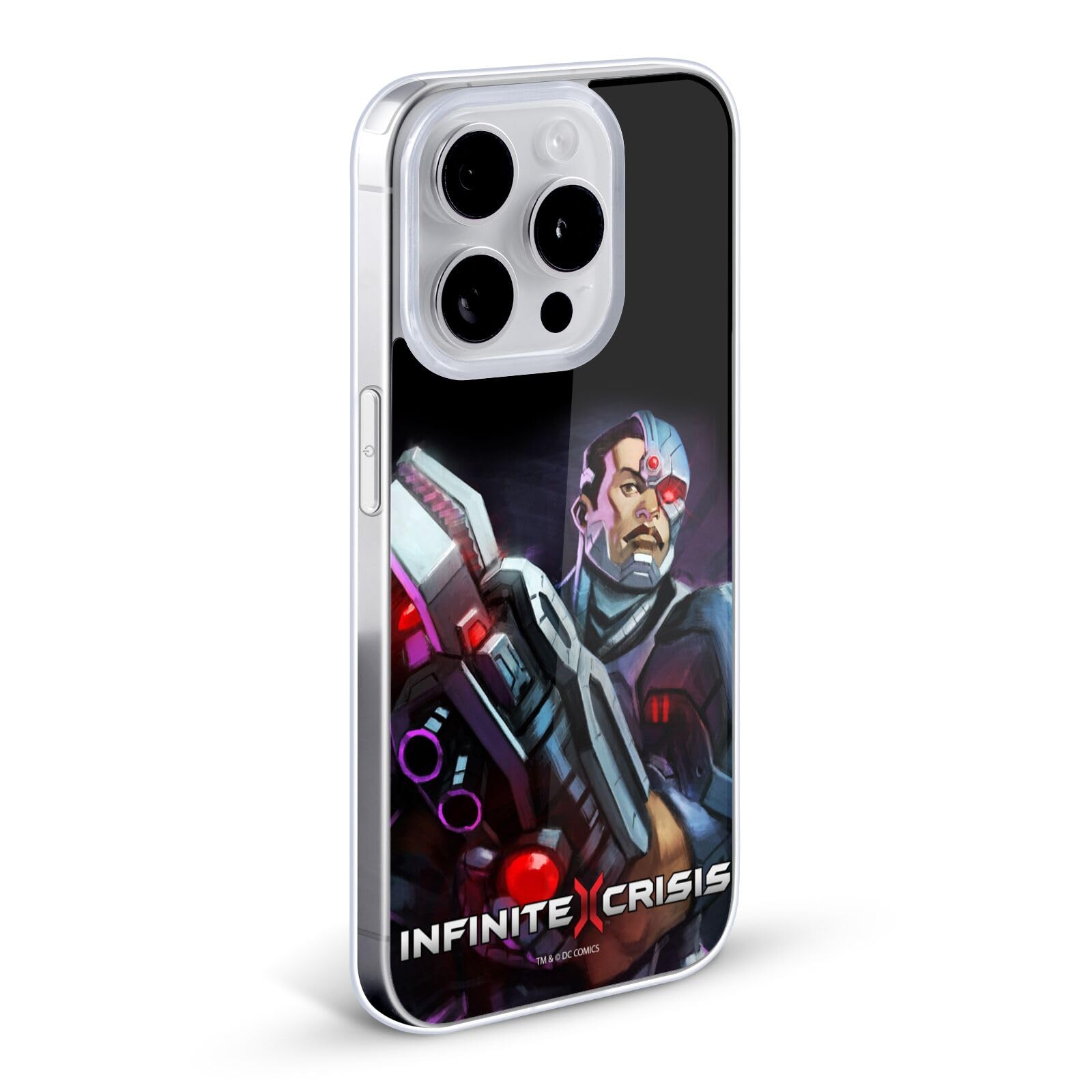 Official Infinite Crisis Cyborg Soft Gel Case for Apple iPhone 11 Pro - Durable Protective Phone Cover with Licensed DC Comics Design - Perfect for Superhero Fans, Daily Use & Gift Giving