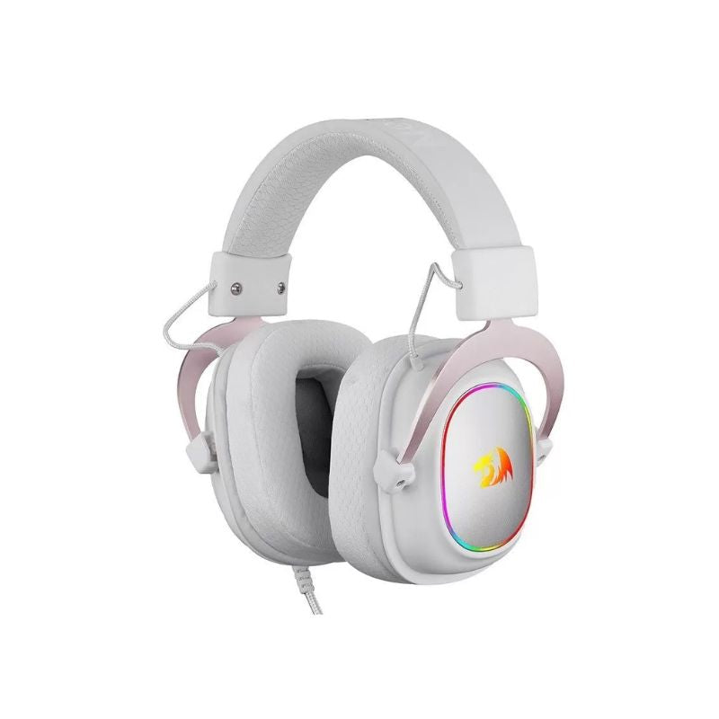 Redragon Zeus X H510 RGB Gaming Headset - 7.1 Surround Sound, White - Perfect for PC Gaming, Streaming & Esports