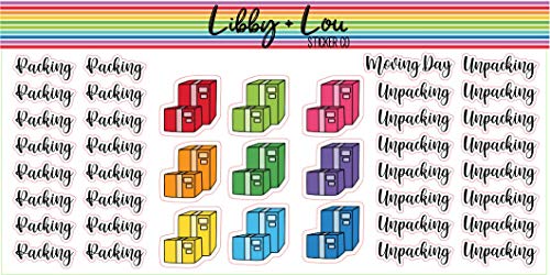 Moving Day Planner Stickers - Organize & Decorate for Relocation