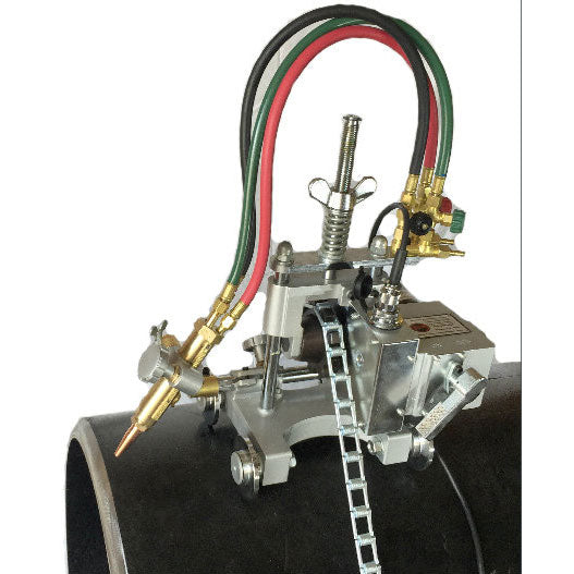 B&B Pipe Tools 8000 Manual Chain Beveling Machine for Metal Pipes - Perfect for Plumbing, HVAC & Industrial Pipe Preparation