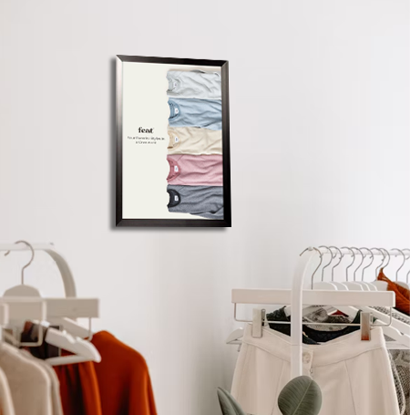 15x22 Poster Frame - SwingFrame Carbon Steel Display for Posters, Photos & Artwork - Perfect for Home, Office, Gallery & Classroom Decor
