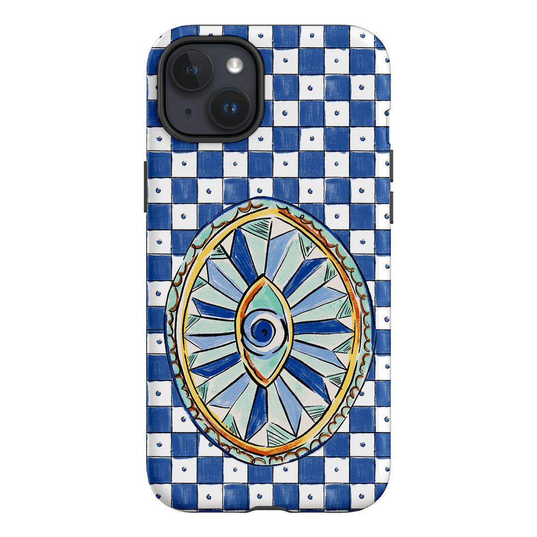 Evil Eye Protection Phone Case - Trendy & Durable Anti-Scratch Cover for iPhone & Samsung - Perfect for Travel, Work & Daily Use