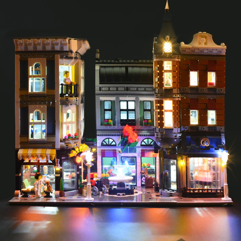 LIGHTAILING LED Light Kit for LEGO 10255 Assembly Square Building Blocks - Compatible with Modular Buildings (Model Not Included) - Perfect for Home Decoration, Gift Giving & DIY Projects