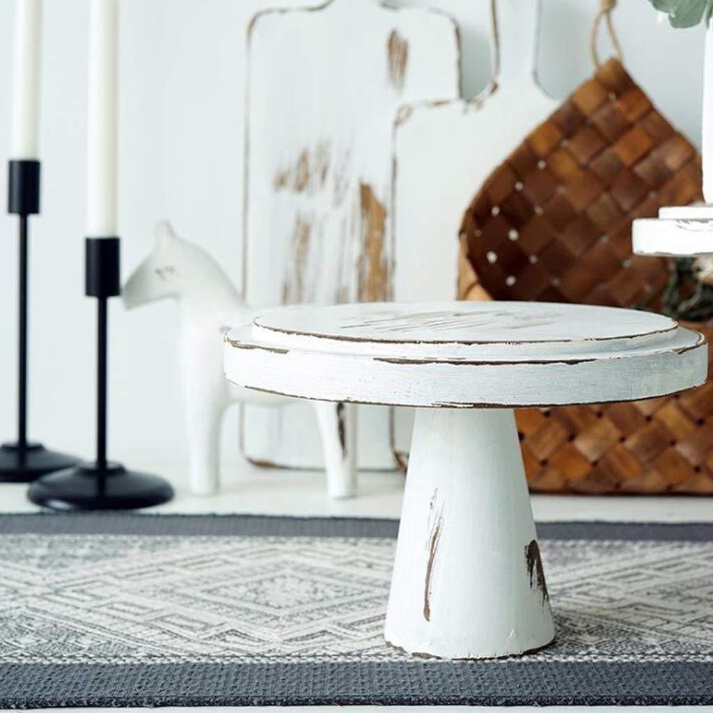 Rustic Wooden Cake Stand for Wedding, Birthday Party - 10.6
