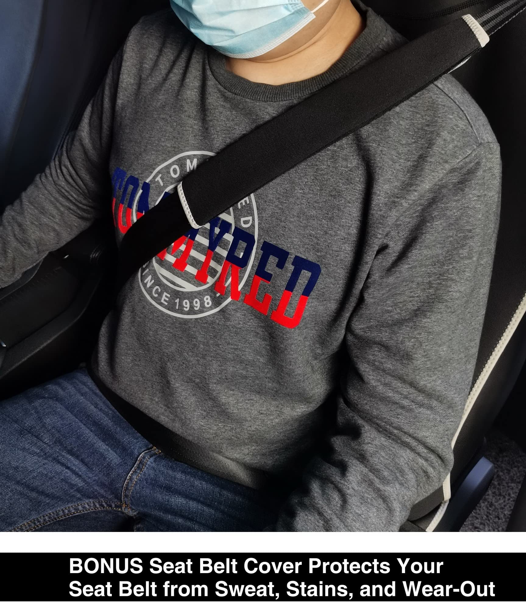 Waterproof Neoprene Car Seat Cover - Universal Fit for Cars, SUVs, Vans & Trucks | Non-Slip, Sweatproof Seat Protector | Compatible with Airbags & Armrests | Front Bucket & Rear Bench Seat Protection | Perfect for Road Trips, Daily Commute & Pet Transport