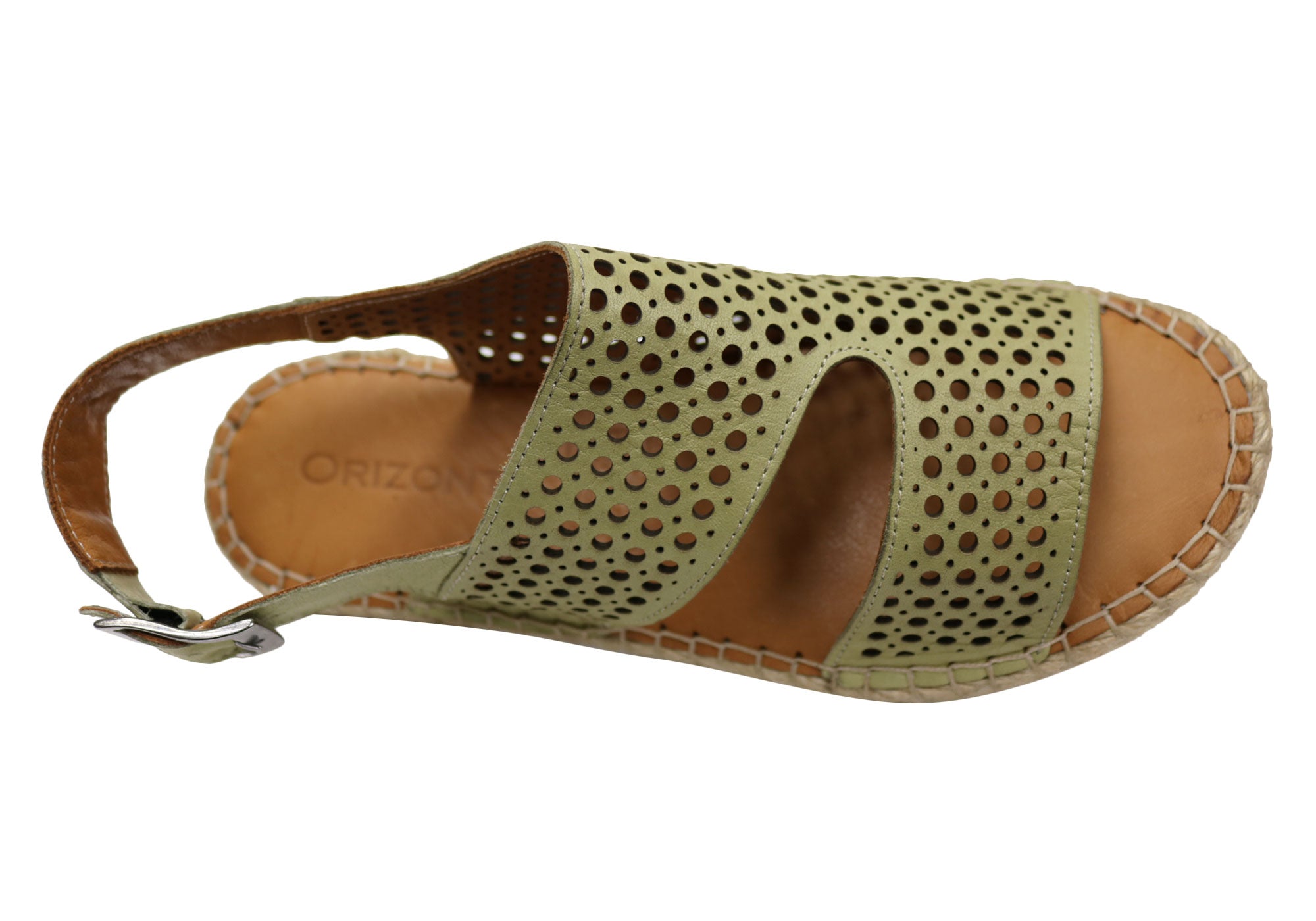 Orizonte Cove Women's European Leather Comfortable Espadrille Sandals - Stylish Summer Walking Shoes for Beach, Vacation & Casual Outings