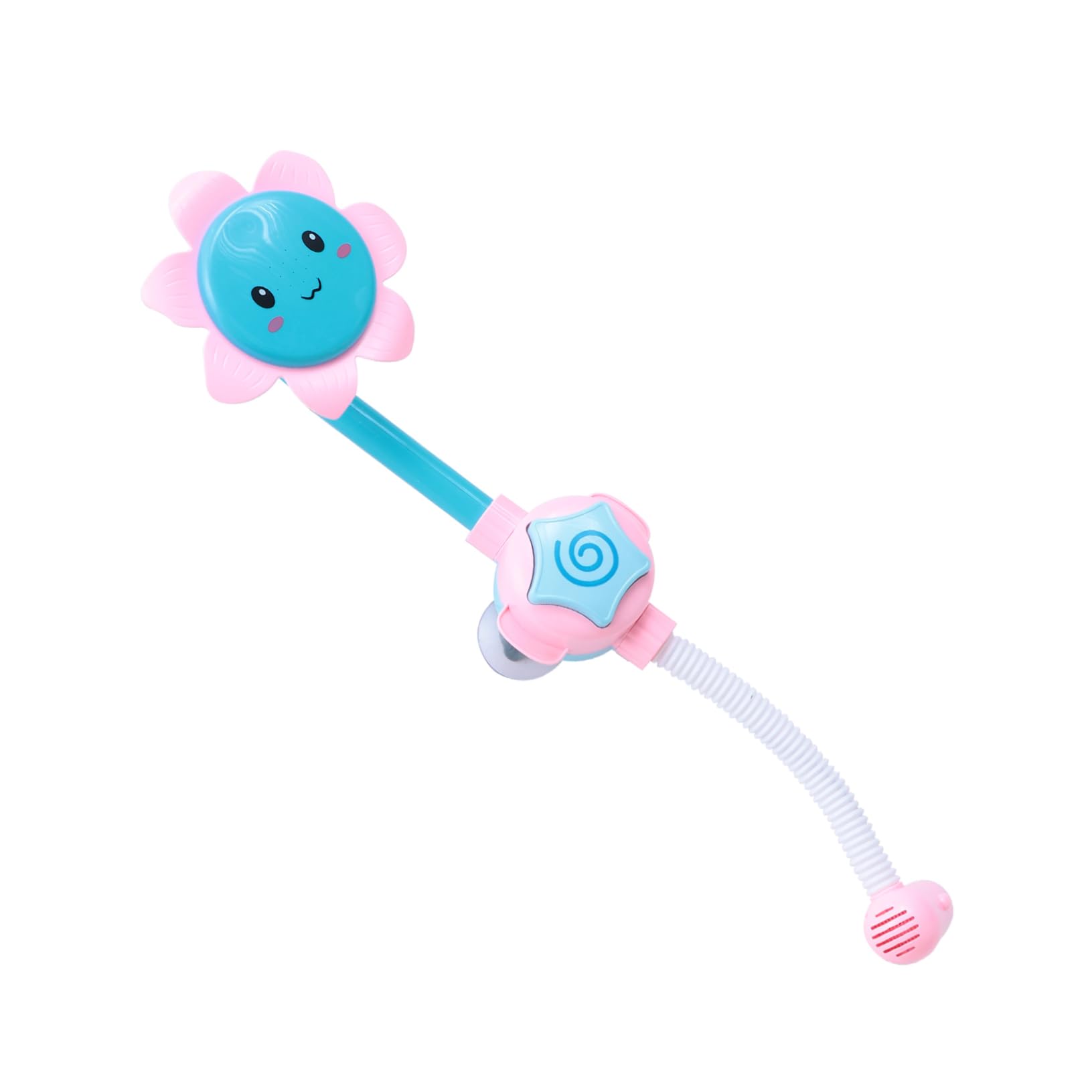 HEMOTON 2-Pack Sunflower Bath Toys for Kids - Electric Water Spraying Shower Toys, Blue Plastic Bathtub Fun for Toddlers & Children - Perfect for Bath Time Play & Sensory Development