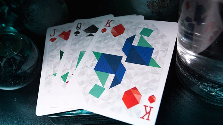 Tangram Playing Cards - Unique Geometric Puzzle Cards for Brain Training & Fun - Perfect for Family Game Nights, Travel Entertainment & Educational Activities