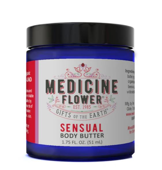 Luxurious Body Butter for Sensual Skin Care - 4 Oz Jar - Deep Moisturizing & Hydrating Cream for Dry Skin, Perfect for Massage & Relaxation