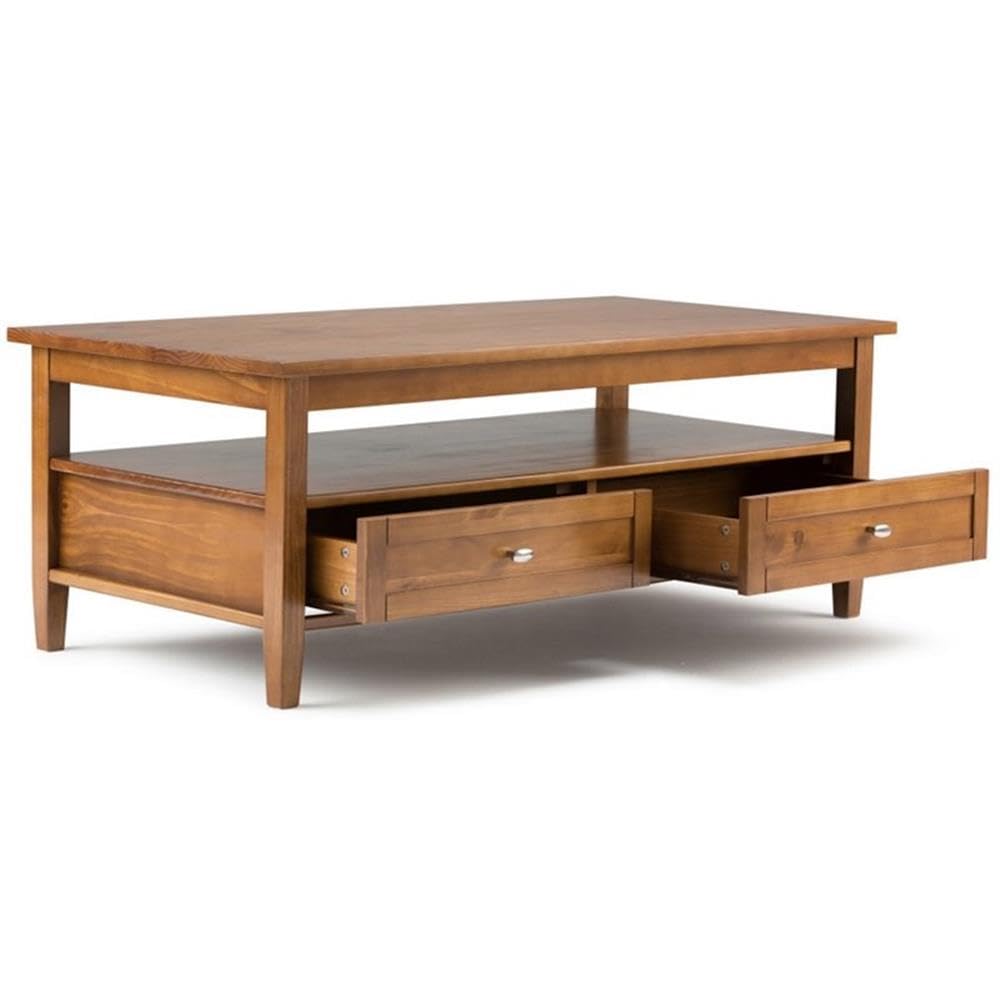 Home Square 2-Piece Wooden Coffee Table Set - 48