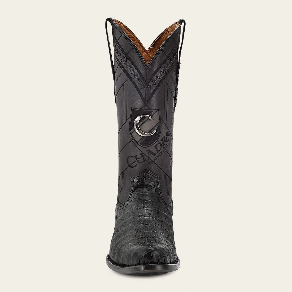 Men's Cuadra Black Dress Cowboy Caiman Leather Boots S42FFY – Stylish Western Boots for Rodeo, Country Dance & Casual Wear