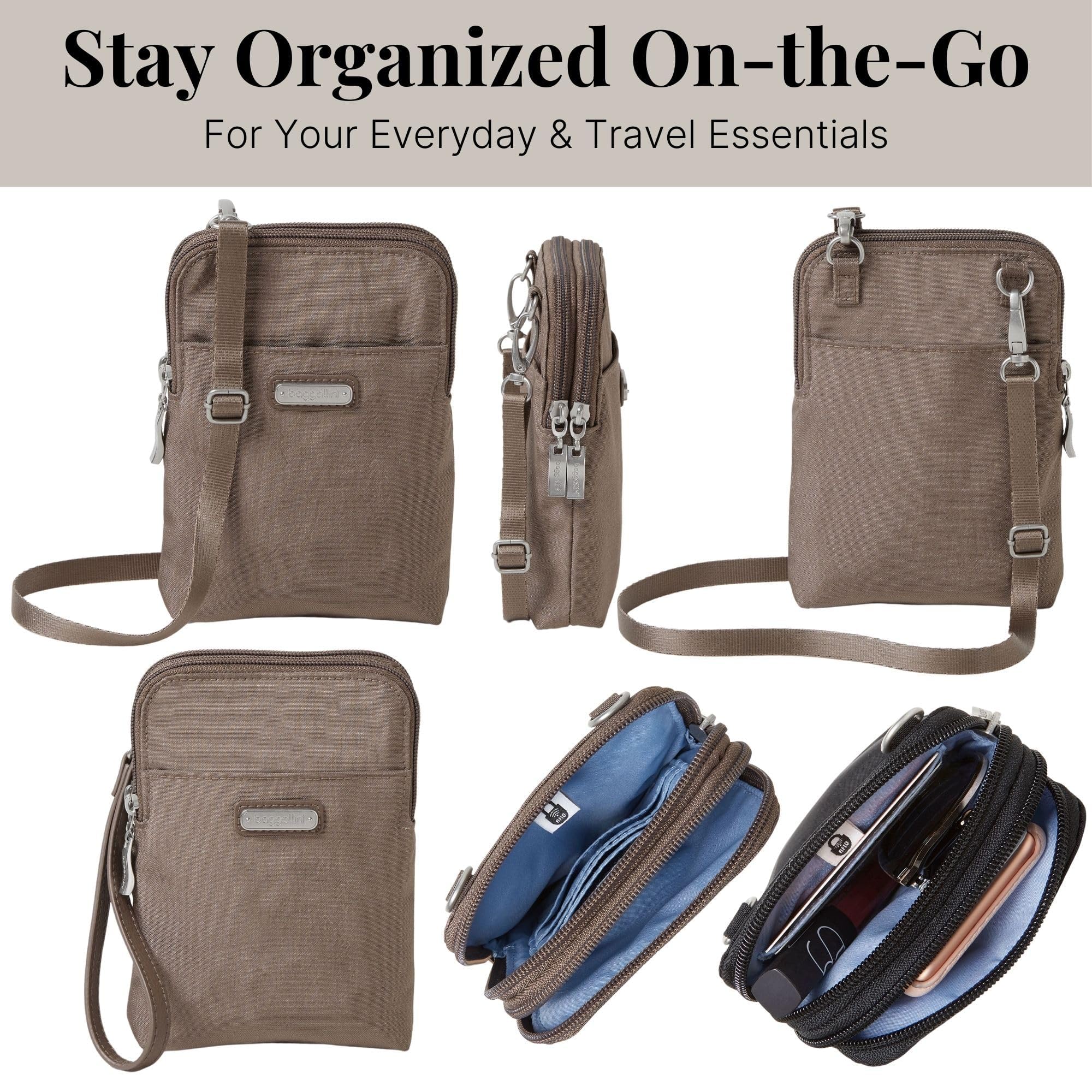 Baggallini Take Two Bryant RFID Crossbody Bag - Stylish & Secure Anti-Theft Purse for Women | Perfect for Travel, Work & Everyday Use