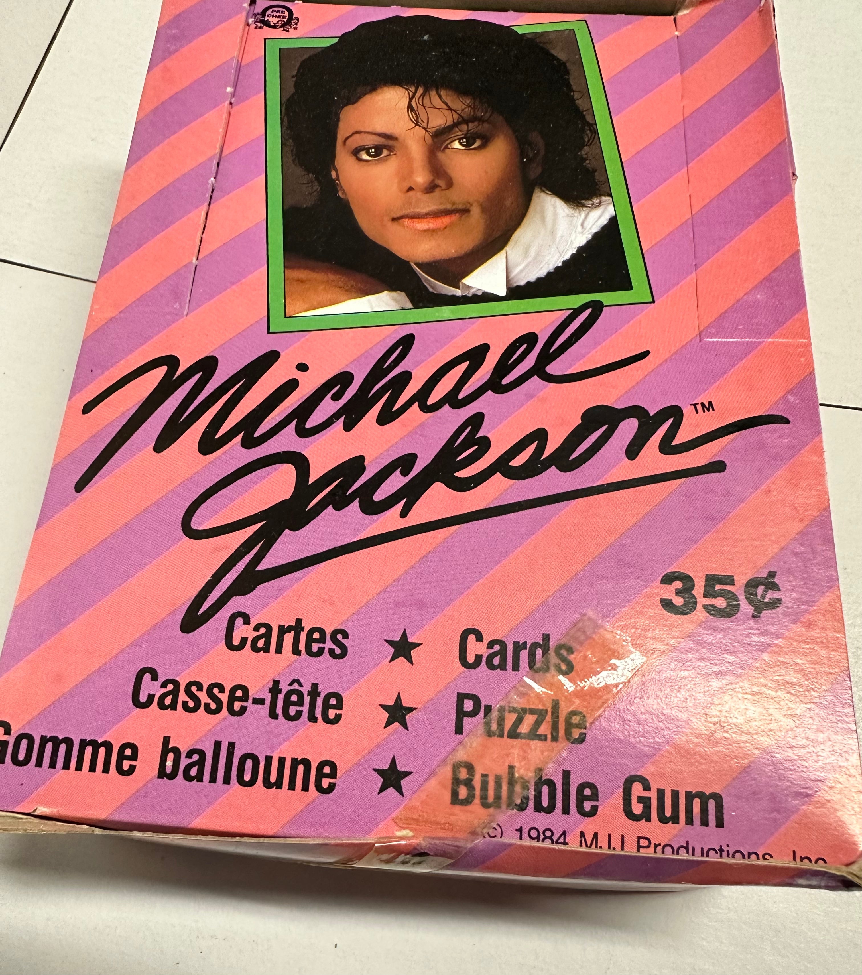 1984 Michael Jackson O-Pee-Chee Rare Canadian Sealed Trading Cards Box - Collectible Memorabilia for Fans & Card Enthusiasts