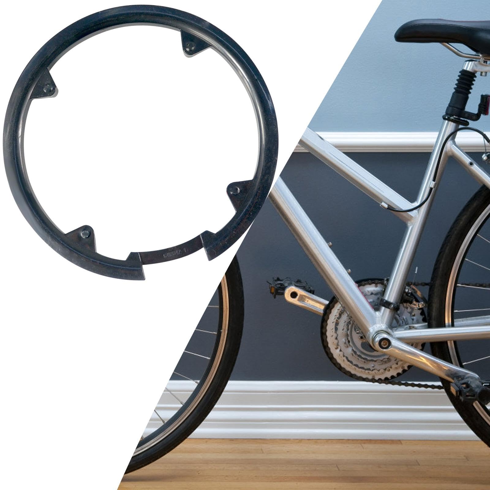 Black Resin Bike Chain Guard Cover - Wheel Protector for Mountain Bike & BMX | Durable Crankset Chainring Shield | Perfect for Cycling, Commuting & Off-Road Adventures
