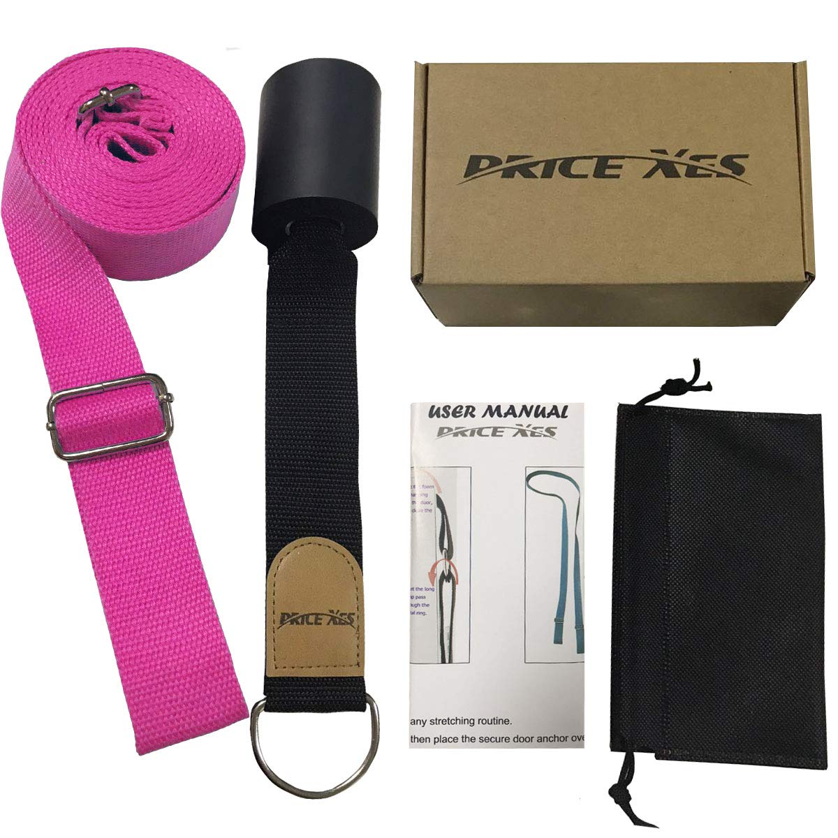 Premium Yoga Stretch Strap for Flexibility Training - Ideal for Ballet, Dance, Gymnastics & Warm Up Exercises - Perfect Home Workout Equipment - Great Gift for Friends, Kids & Family - Use for Yoga, Pilates, Physical Therapy & Fitness Training