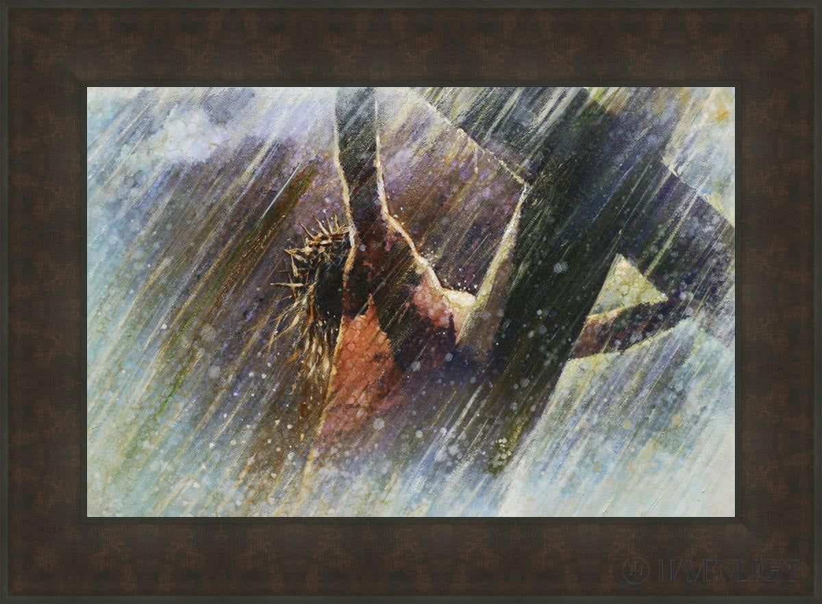 Yongsung Kim Crucifixion Painting - Religious Wall Art for Home & Church Decor - Perfect for Prayer Rooms, Christian Gifts, and Spiritual Spaces