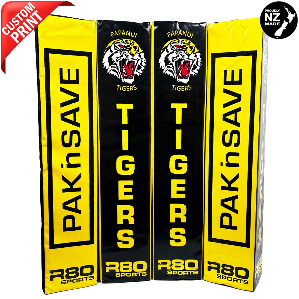 High-Quality Digitally Printed Rugby Goal Post Protector Pads - Durable & Shock-Absorbing for Safe Training & Matches - Perfect for Rugby Fields, Schools, and Clubs