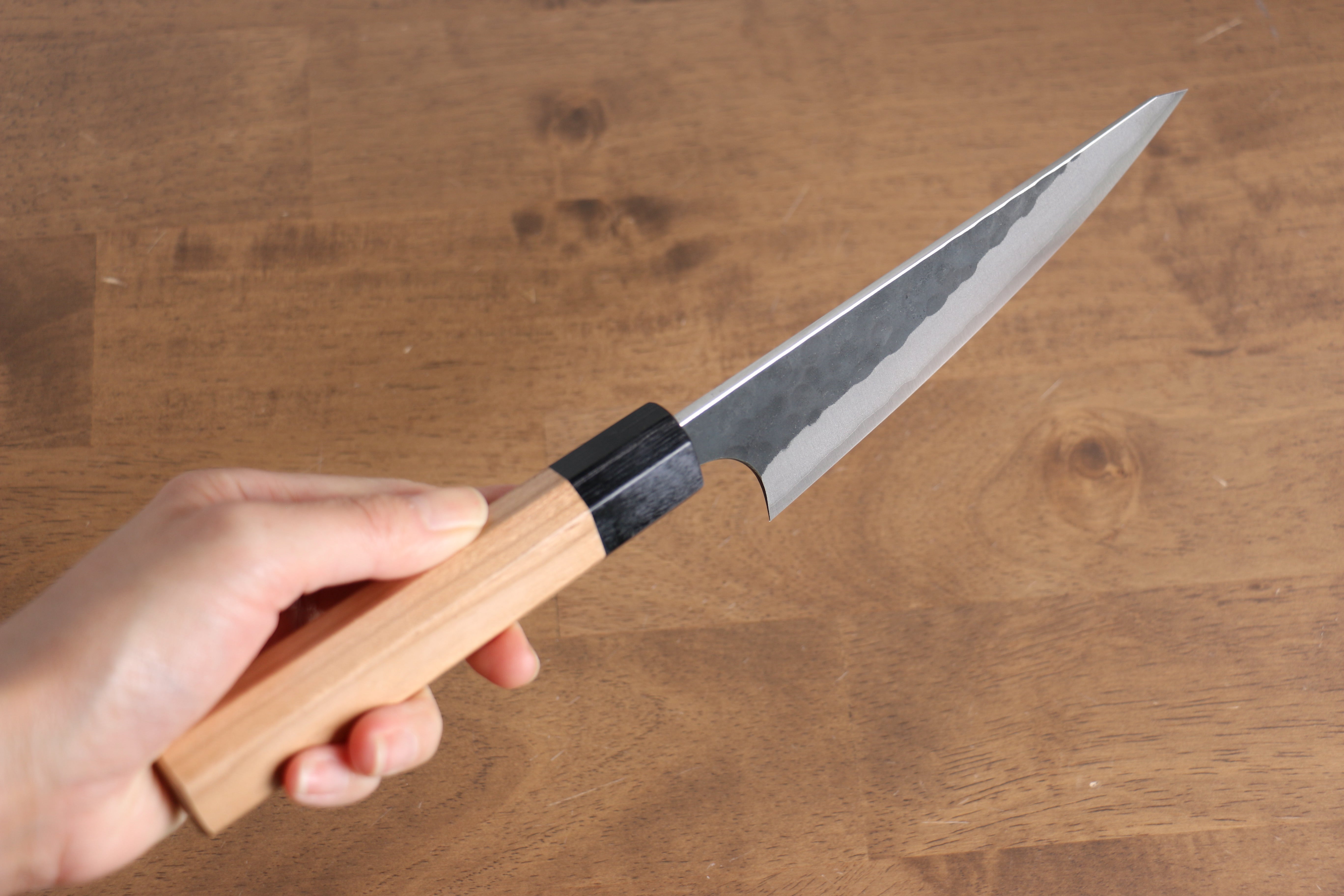 Masakage Koishi Blue Super Steel Honesuki Boning Knife 150mm with American Cherry Handle - Perfect for Poultry, Meat, and Fish Butchery