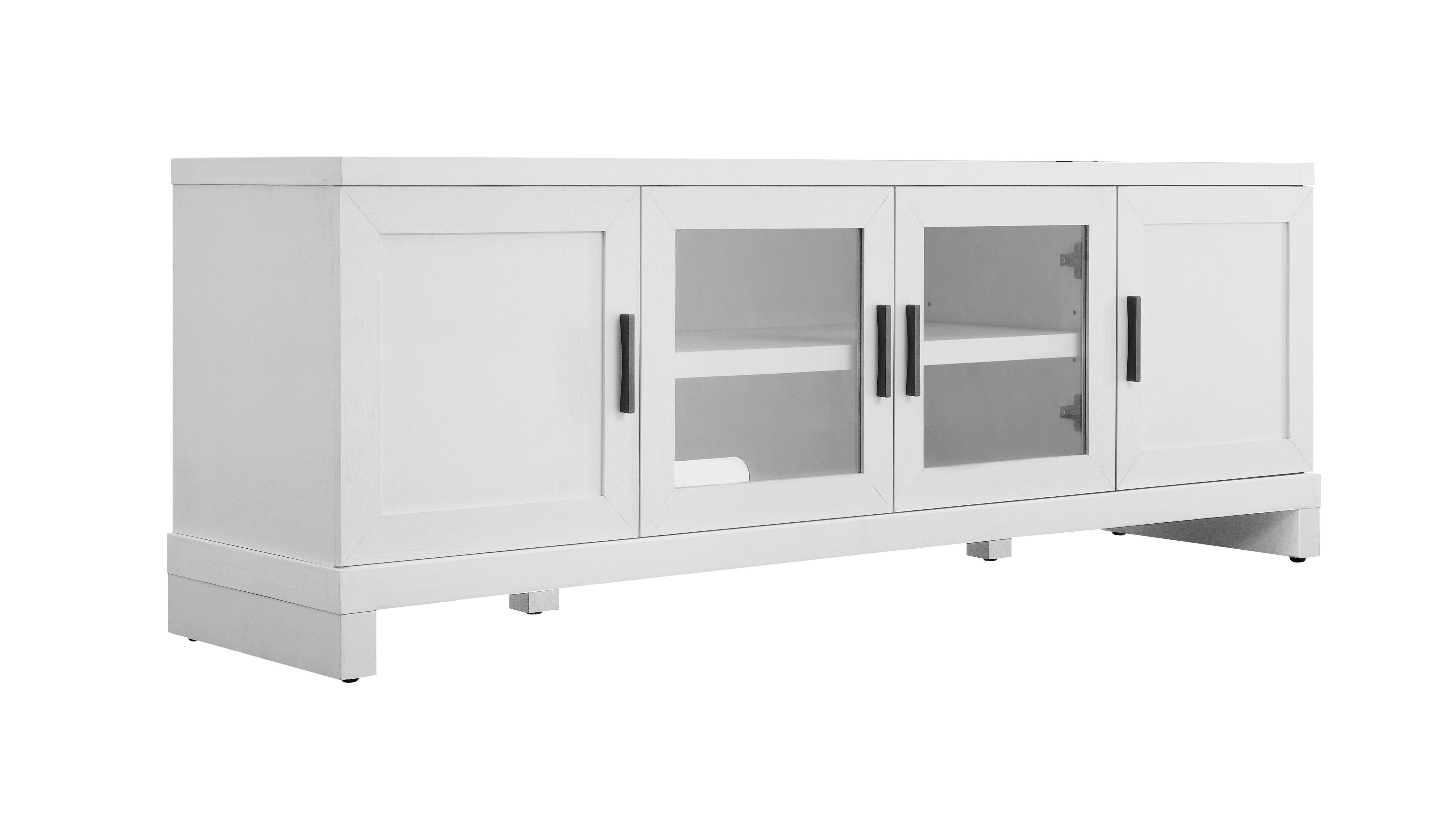 Brayden 65 Inch TV Stand in White - Modern Entertainment Center for Living Room, Bedroom & Home Theater