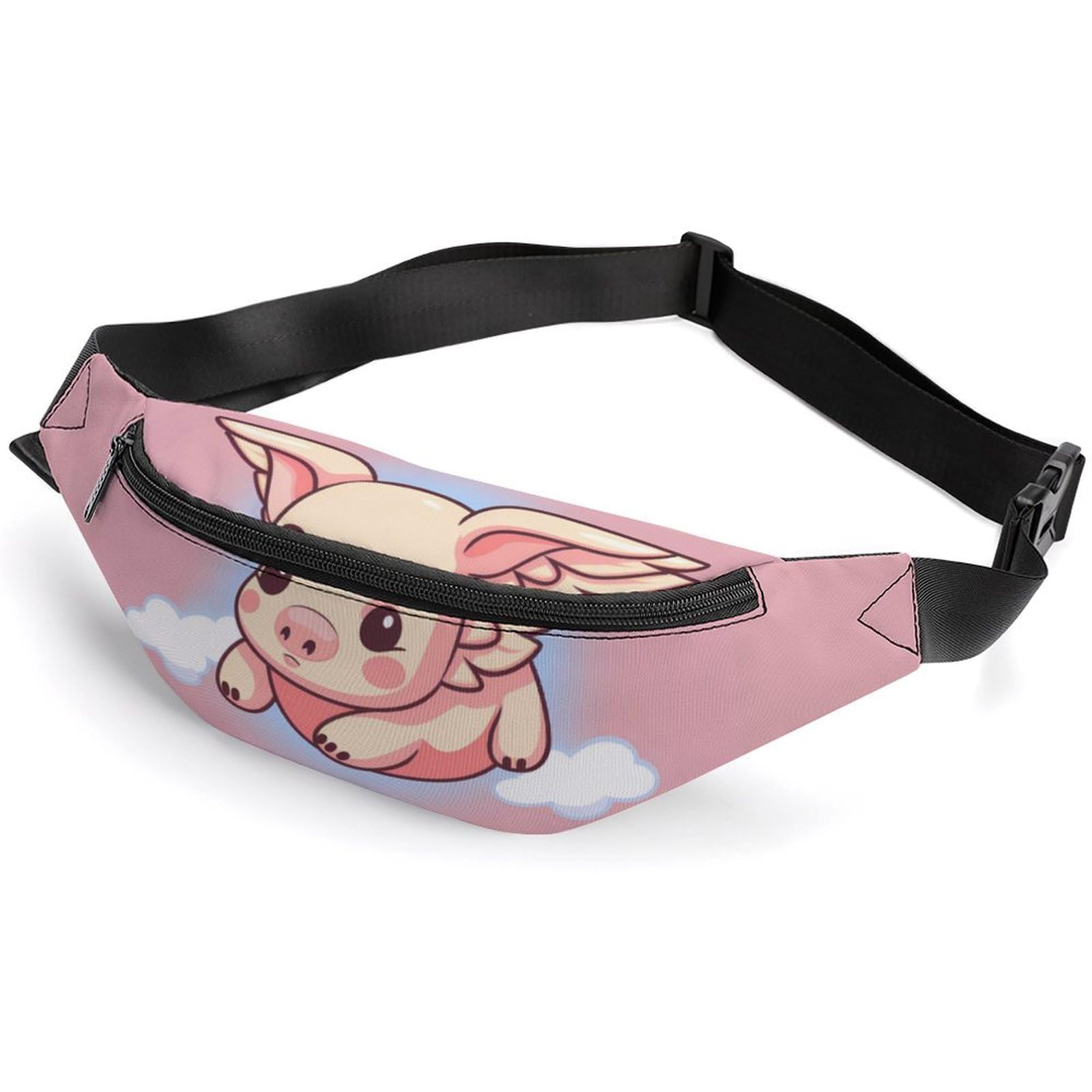 Adjustable Flying Pig Belt Bag - Crossbody Waist Pouch for Women & Men | Perfect for Outdoor Activities, Travel, and Festivals