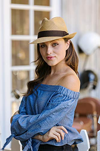 Authentic Panama Toquilla Straw Hat for Men - 100% Handmade Natural Fiber - Perfect for Beach, Travel, and Summer Outdoor Activities
