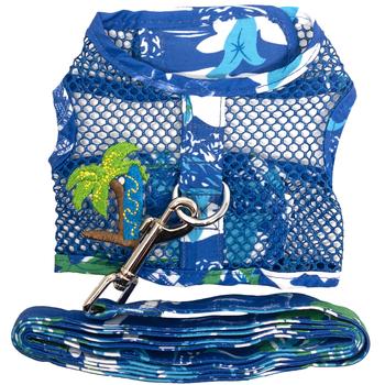 Premium Breathable Mesh Dog Harness with Adjustable Leash - Lightweight Comfort for Small & Medium Dogs - Perfect for Beach Walks, Hiking & Outdoor Adventures