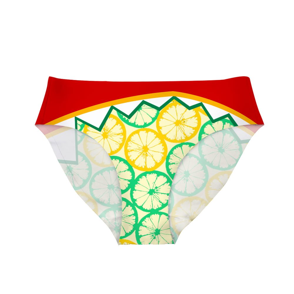 Dellukee Women's 3D Fruit Print Cotton Underwear - Soft Hipster Panties & Fashion Bikini Briefs - Comfortable Ladies Underwear for Everyday Wear, Sleep & Lounge
