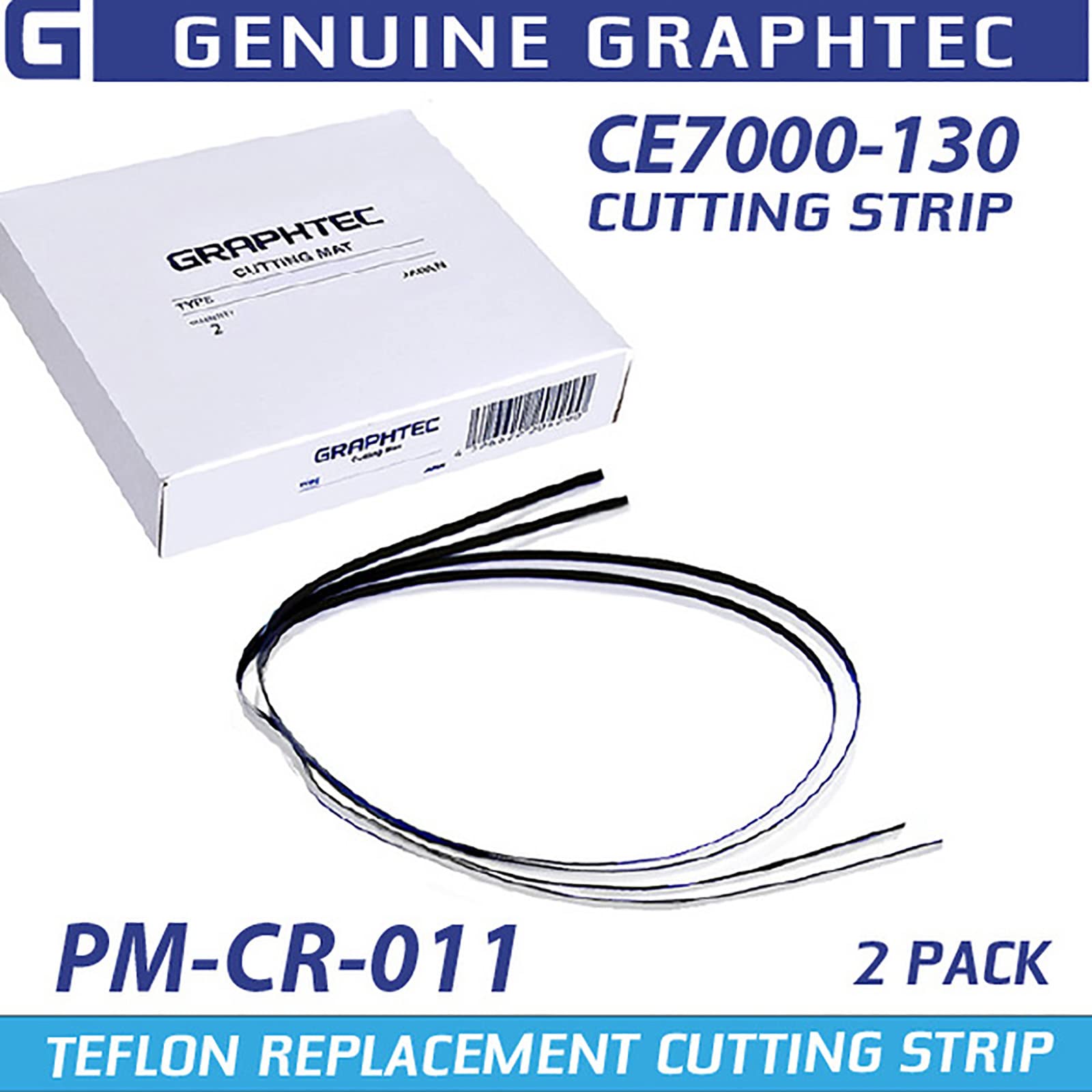 GRAPHTEC CE7000-130 Teflon Cutting Mat Replacement Strips (2 Pack) - Compatible with Cutter, Trimmer & Plotter Machines - Perfect for Vinyl Cutting, Sign Making & Craft Projects