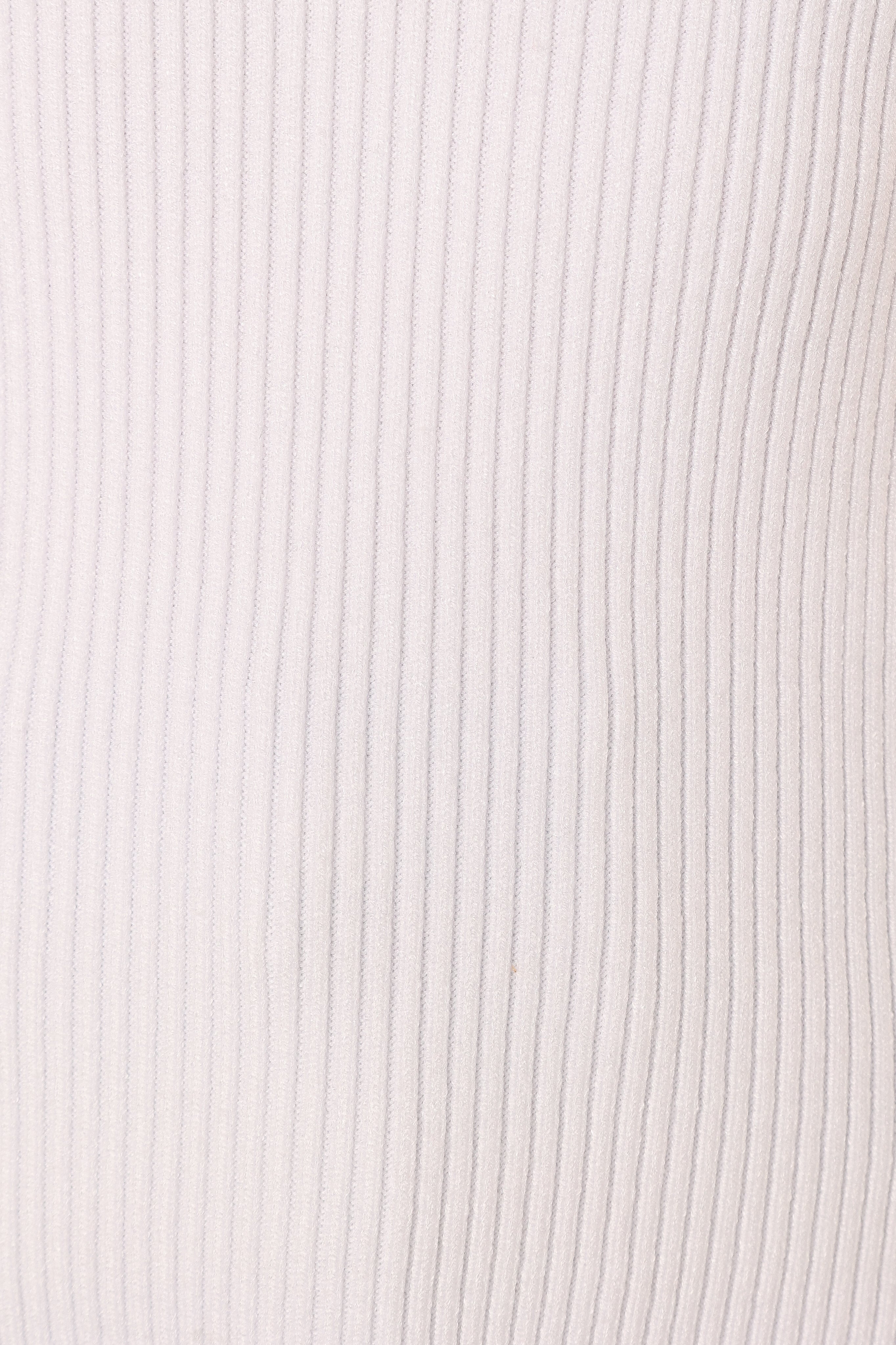 Emily Ribbed Knit Top for Women - Soft Stretch White Blouse - Perfect for Casual Wear, Office Outfits & Layering