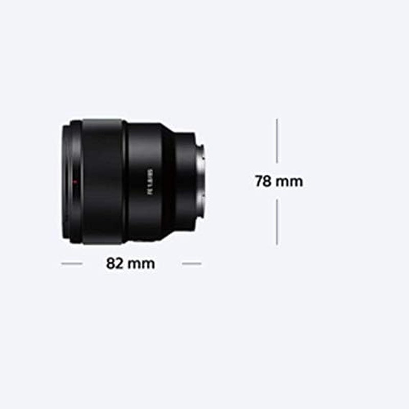 Sony FE 85mm F/1.8 Medium Telephoto Prime Lens for Sony E-Mount Cameras - Black | Perfect for Portraits, Weddings & Low-Light Photography