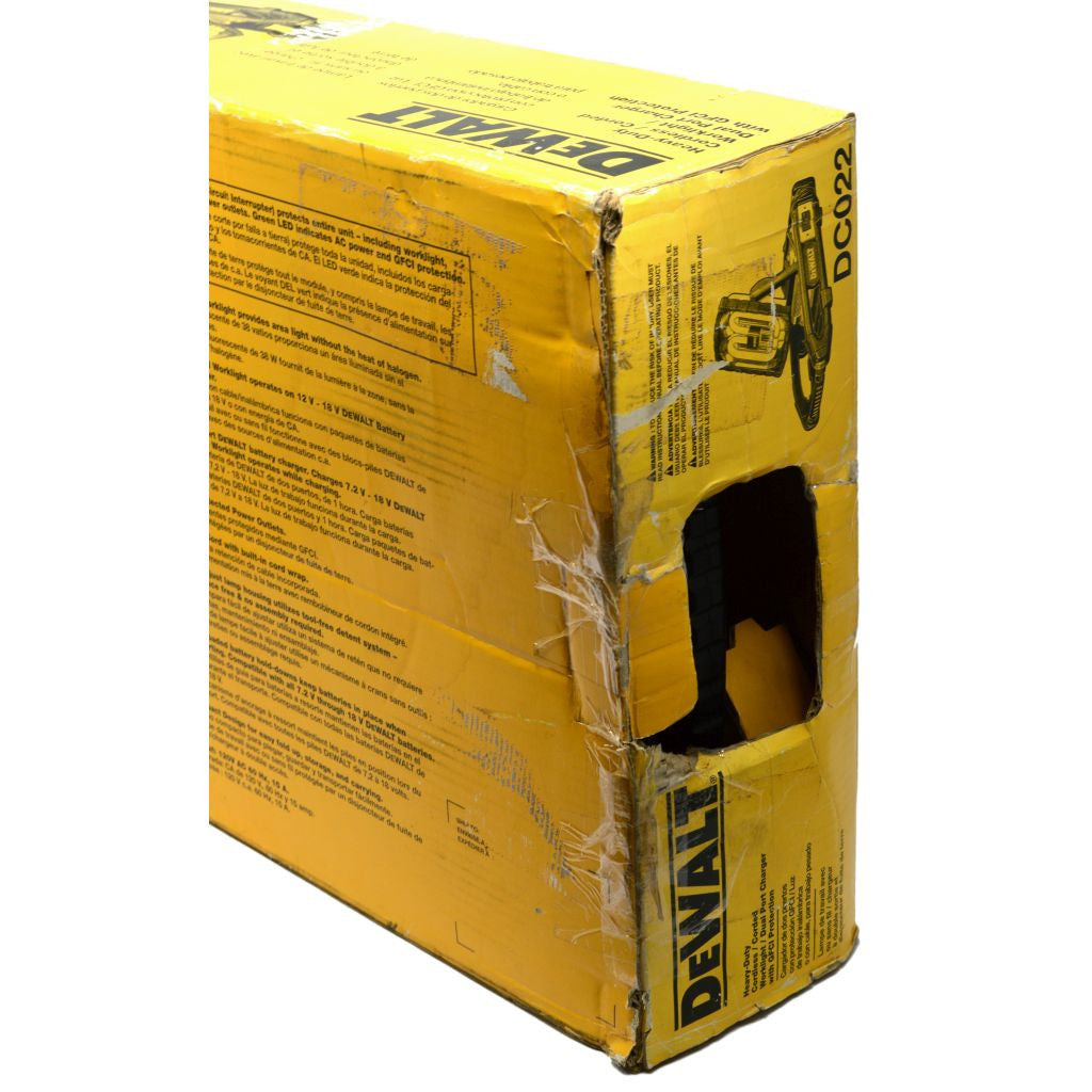DEWALT DC022 Cordless or Corded Work Light - Bright LED Job Site Lighting for Construction, Garage, and Outdoor Use