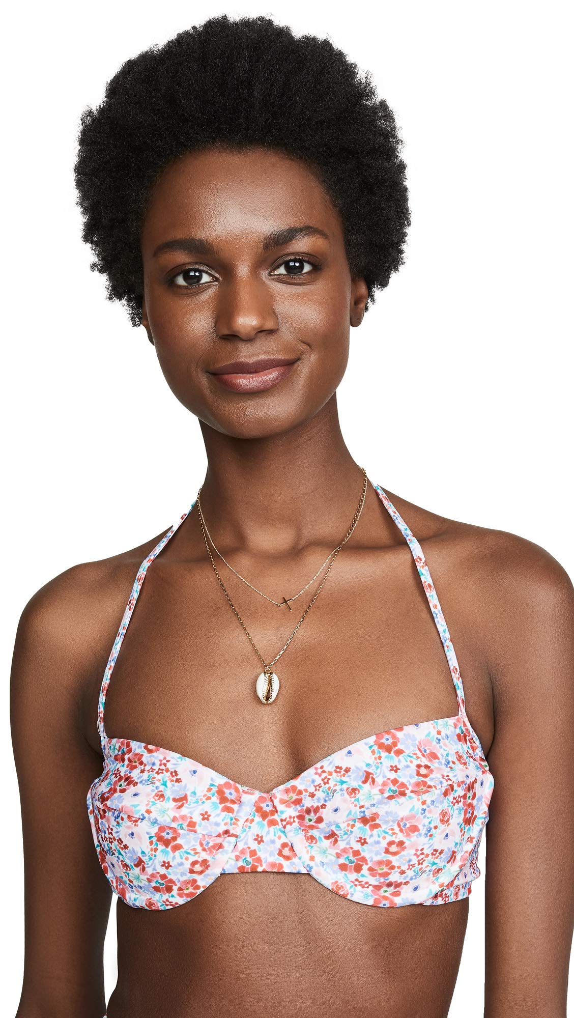 Shoshanna Women's Floral Print Bikini Top - Stylish Swimwear for Beach Vacations, Pool Parties & Summer Getaways
