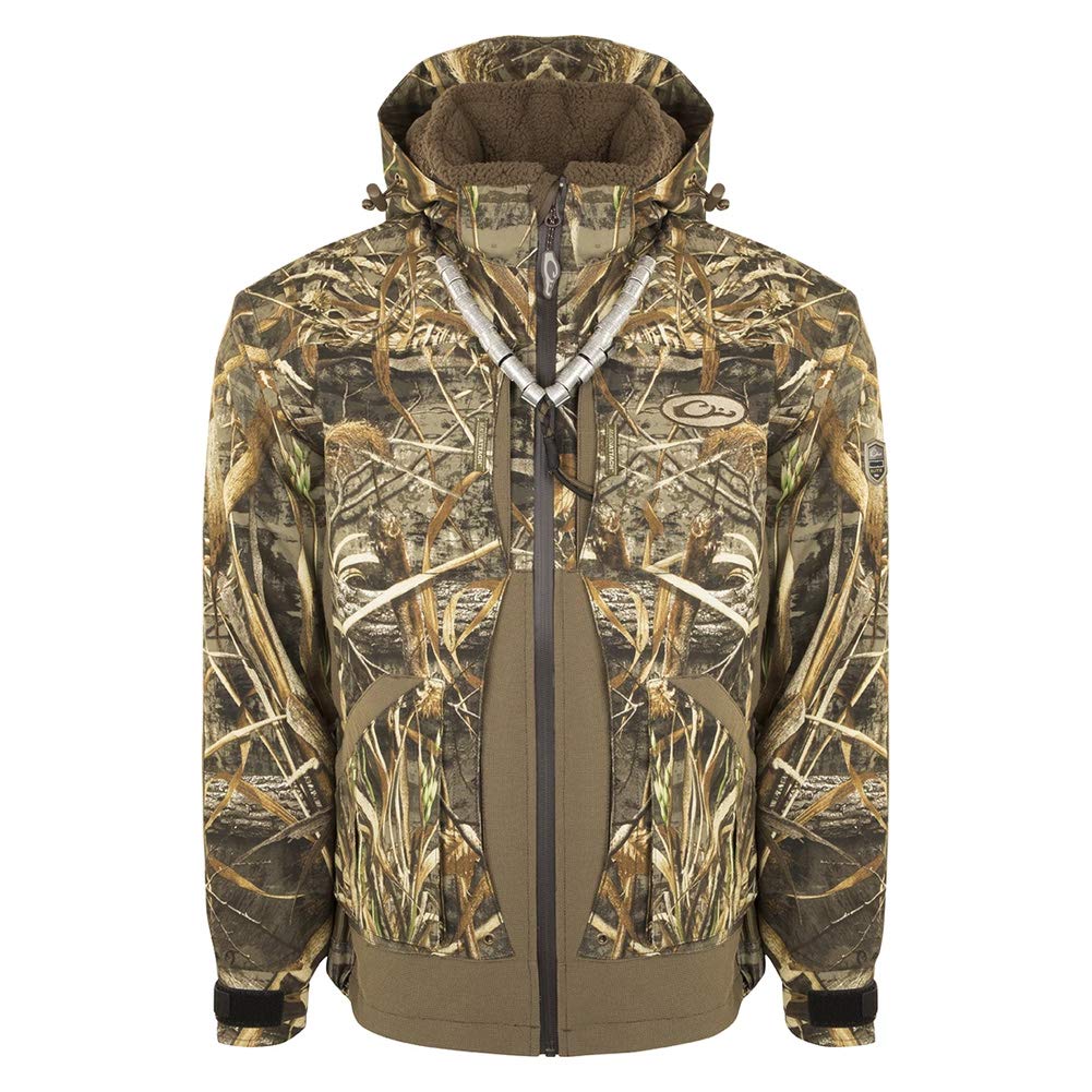 Drake Guardian Elite Layout Blind Jacket - Lightweight Waterproof Hunting Jacket for Waterfowl & Turkey Hunting | Ideal for Outdoor Camouflage & Concealment
