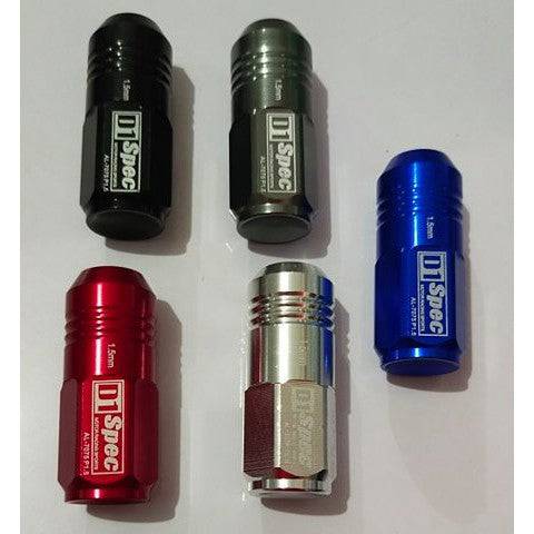 D1 SPEC Racing Wheel Lug Nuts - 20 Piece Set (M12x1.5 & M12x1.25) - High Performance Aluminum Alloy for Track & Street Cars - Perfect for Drifting, Racing & Custom Builds