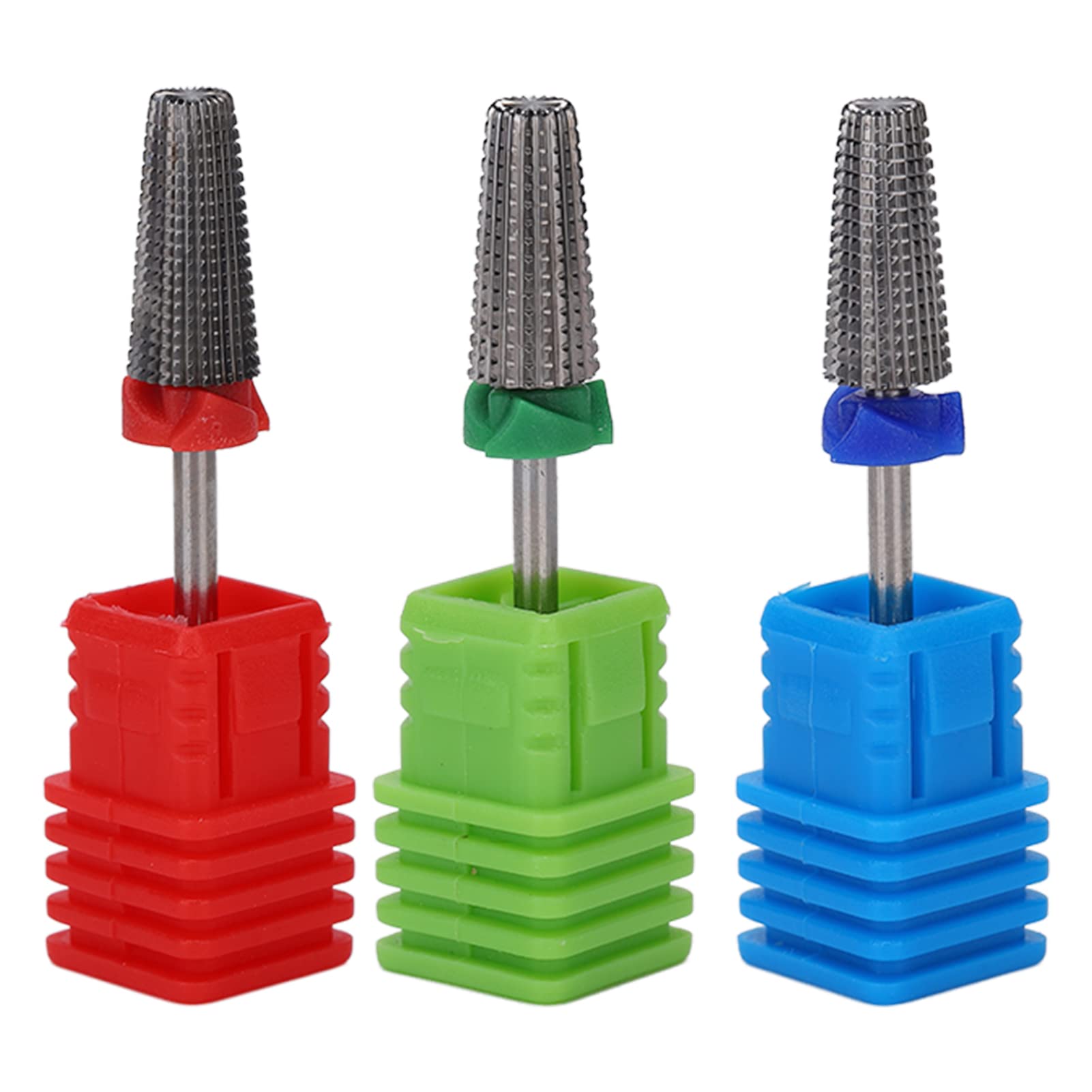 Professional Electric Nail Drill Bits Set - Rotating Manicure & Pedicure Tools for Beginners & Salon Use - Home Nail Care Kit (Primary Colors) - Perfect for DIY Nail Art, Acrylics & Gel Polish Removal